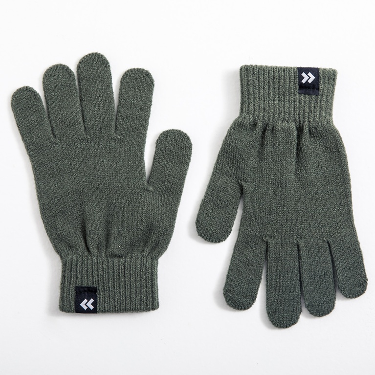 Fine-knit gloves 2-pack "Magic" Army Green
